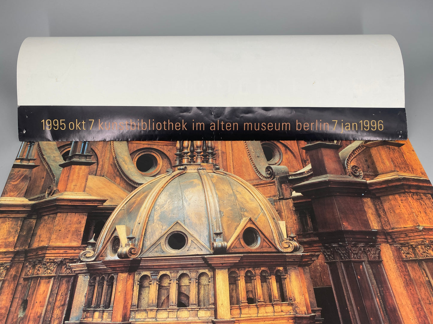 Plakat, Altes Museum Berlin. Architektur Modelle der Renaissance, Dom von Pavia