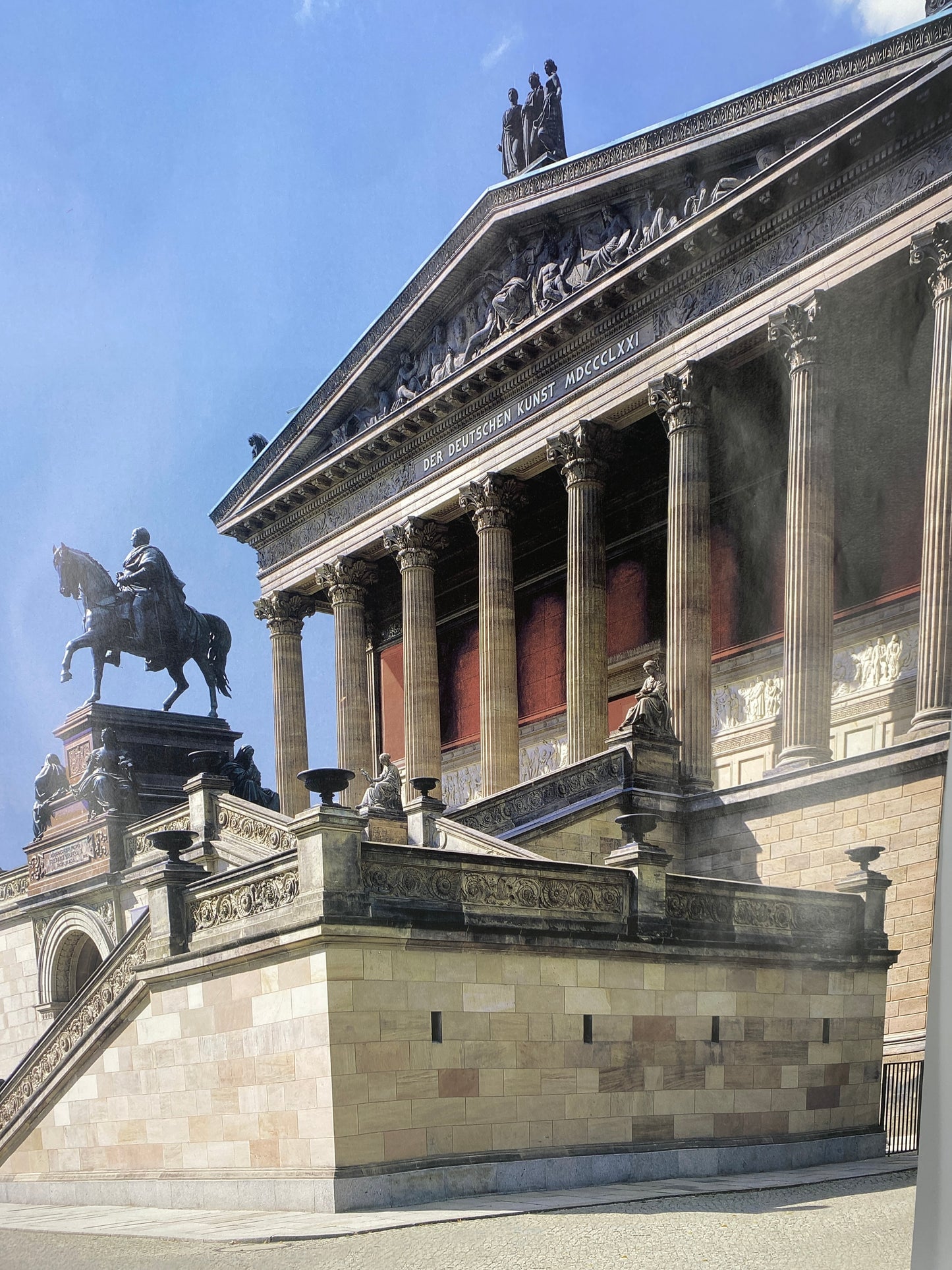Plakat, alte Nationalgalerie Berlin. Zur Wiedereröffnung 2001