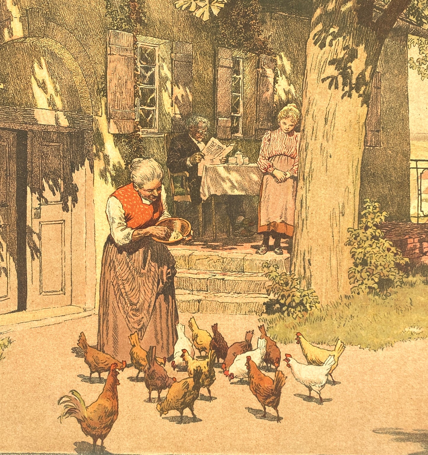 Jugendstil Farblithografie von Paul Hey (1867–1952), 1905