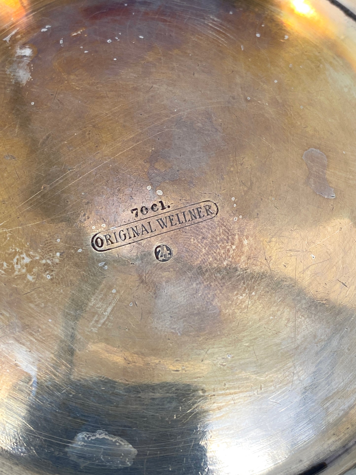 antike, versilberte Schalen von Wellner