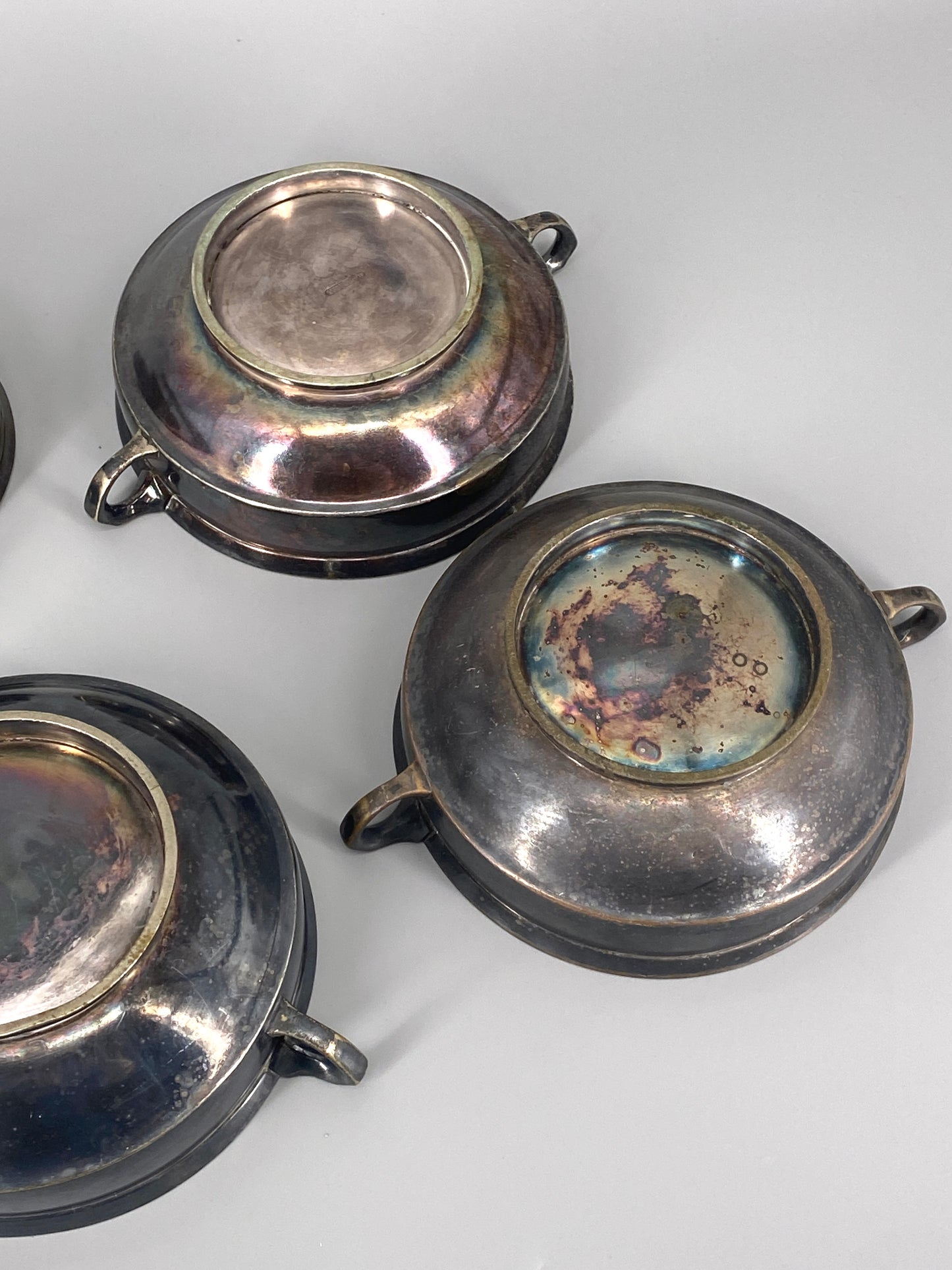 antike, versilberte Schalen von Wellner