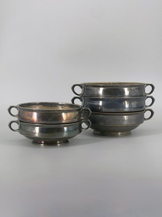 antike, versilberte Schalen von Wellner
