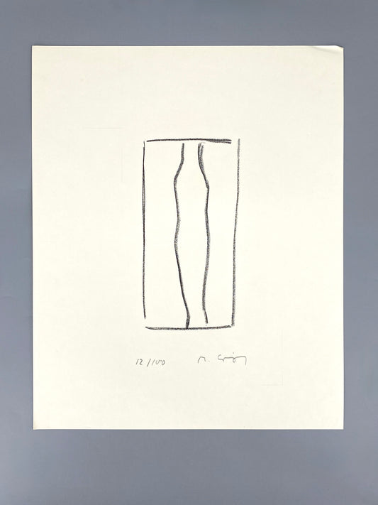 Signierte und nummerierte Lithografie von einem unbekannten Künstler