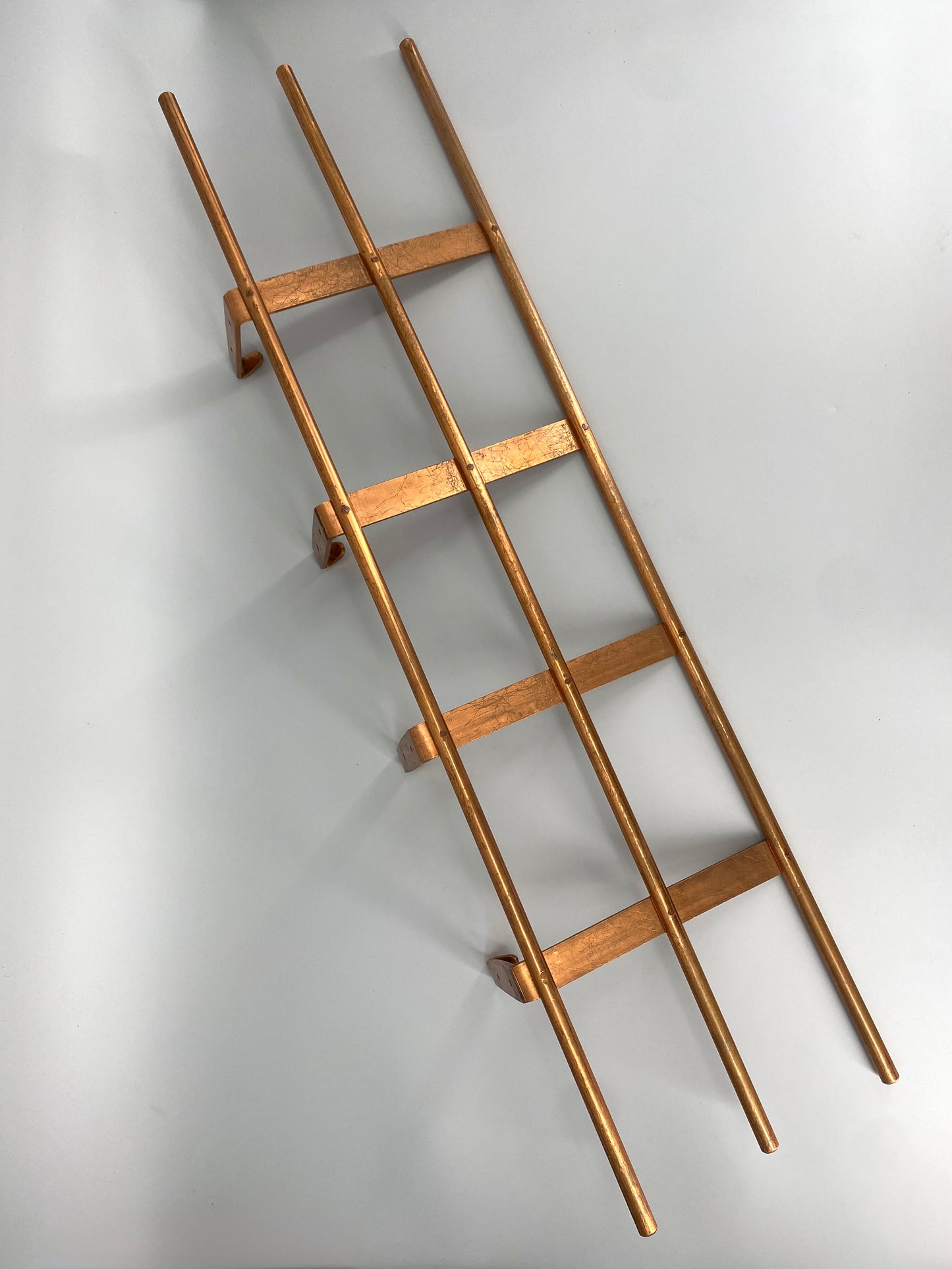 tolle Wand Garderobe mit 4 Haken und Ablagefläche, verkupfert