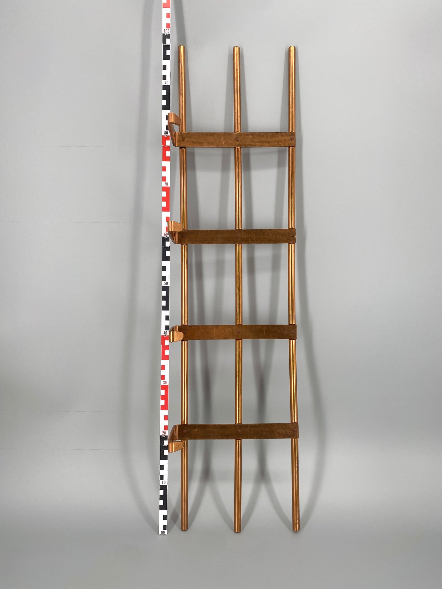 tolle Wand Garderobe mit 4 Haken und Ablagefläche, verkupfert