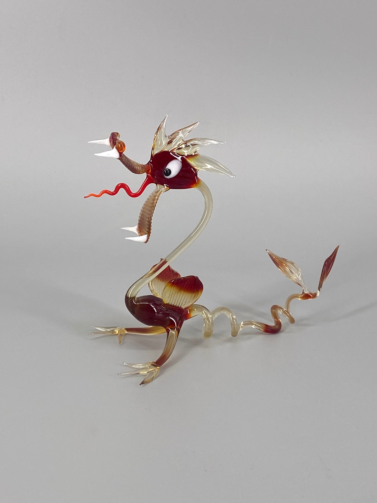 Drache aus Muranoglas, handgefertigt