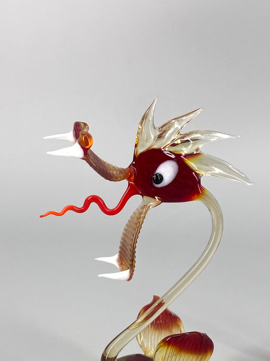 Drache aus Muranoglas, handgefertigt