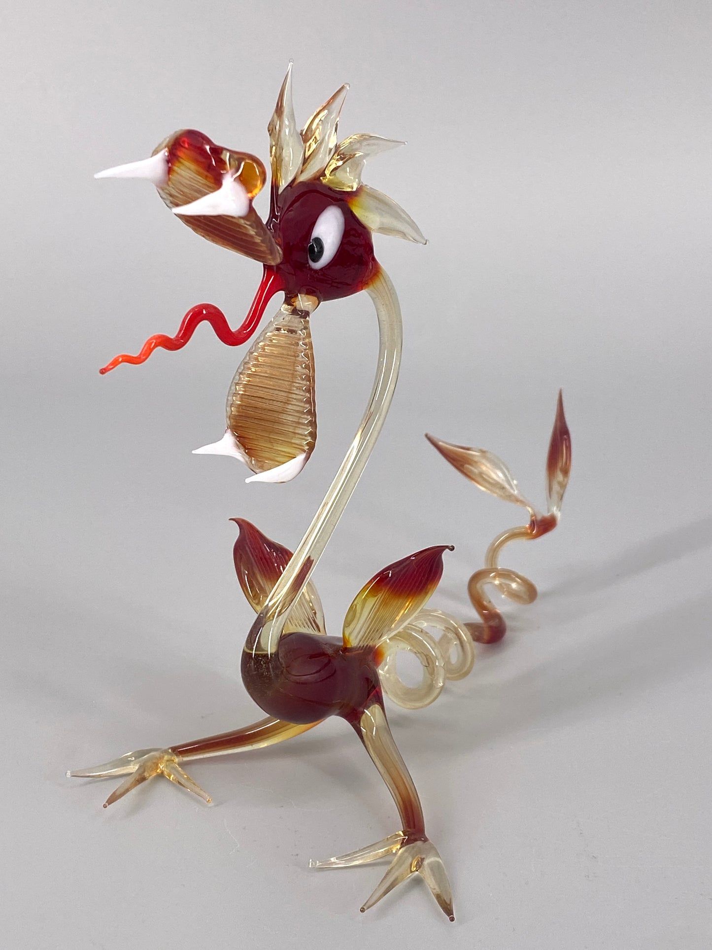 Drache aus Muranoglas, handgefertigt