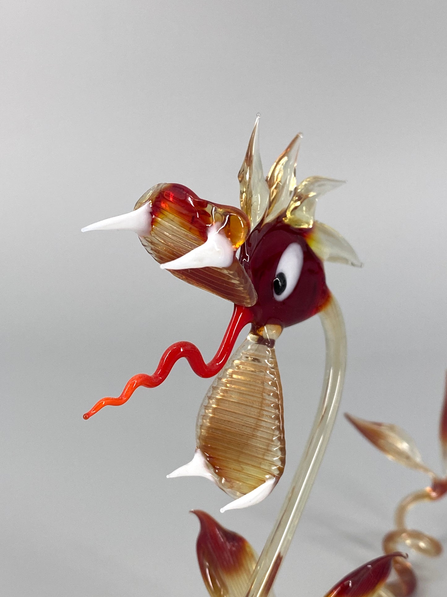 Drache aus Muranoglas, handgefertigt