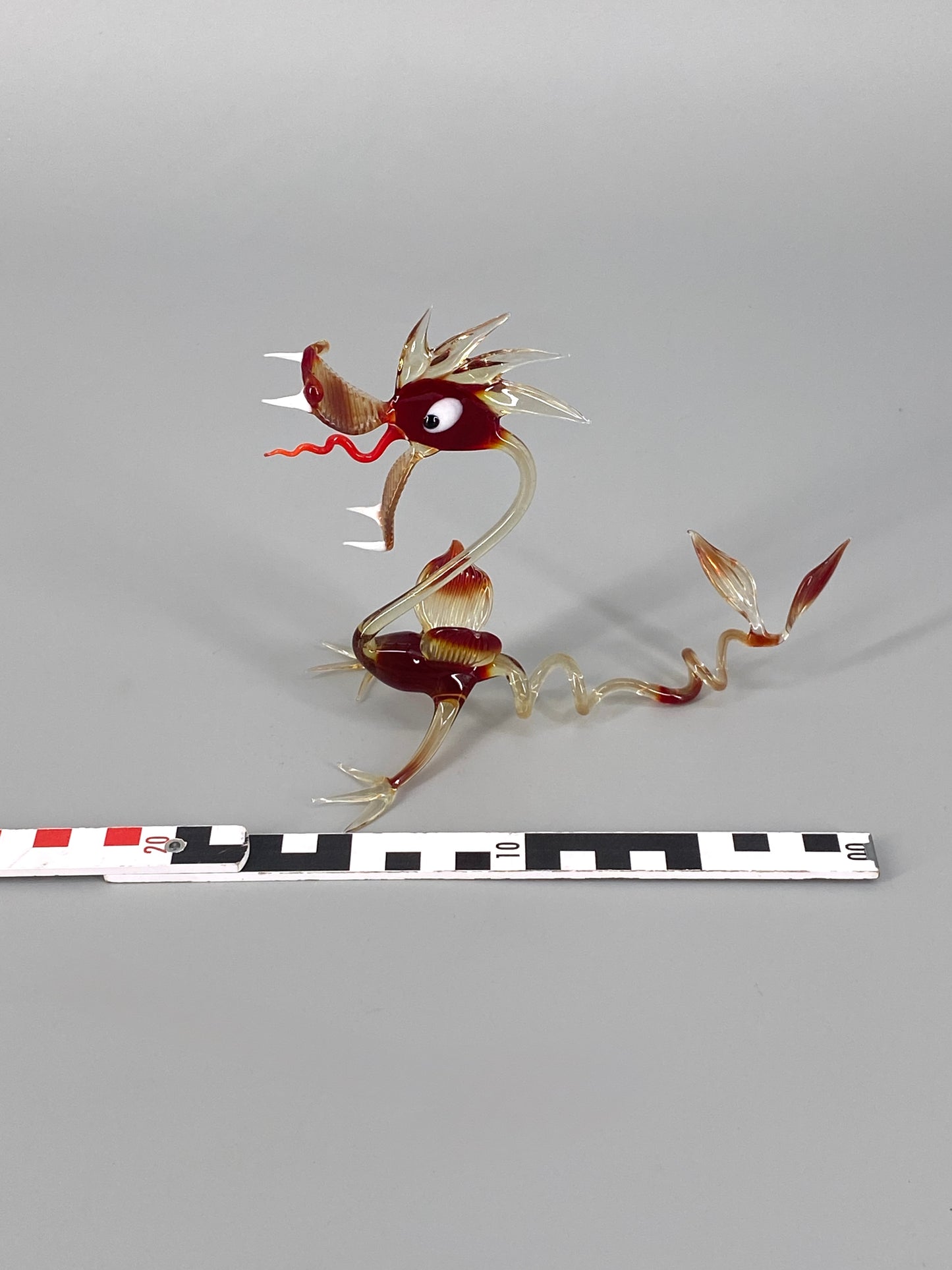 Drache aus Muranoglas, handgefertigt