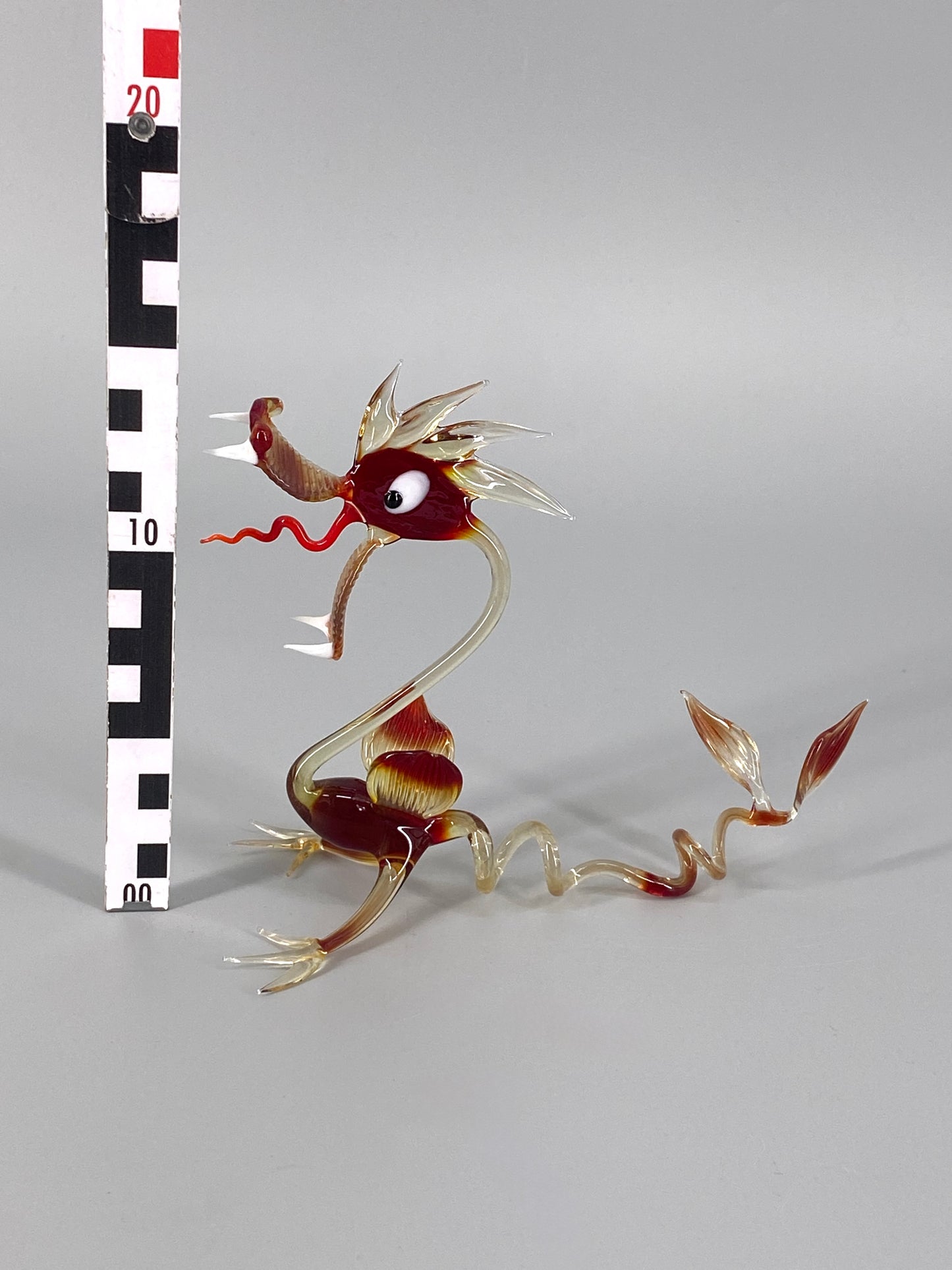Drache aus Muranoglas, handgefertigt