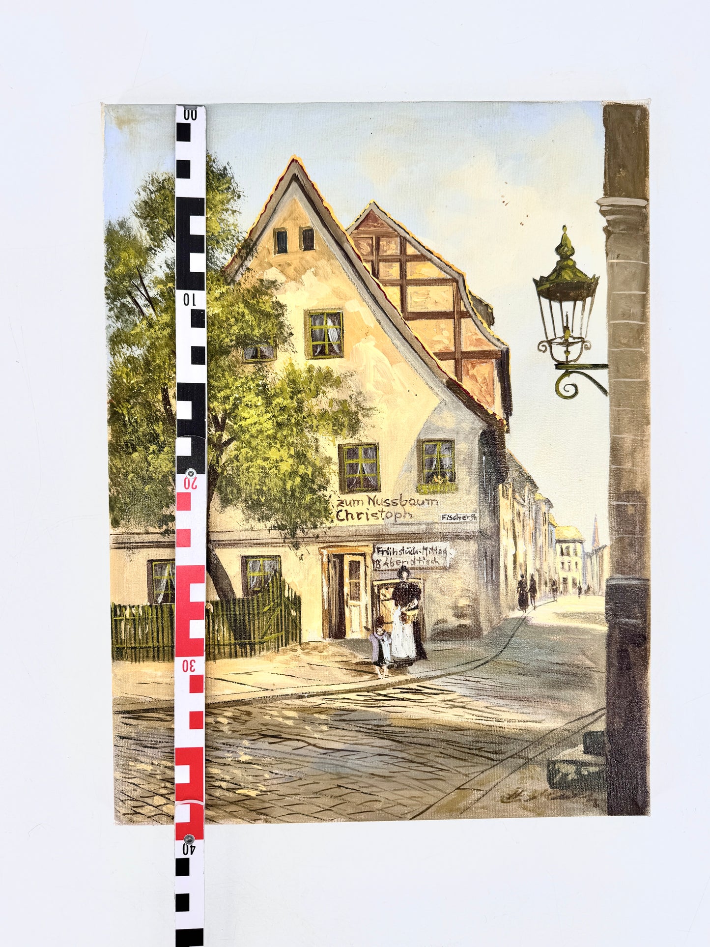 Berlin Alt Kölln, Gasthaus zum Nußbaum. Gemälde von Hermann Muth