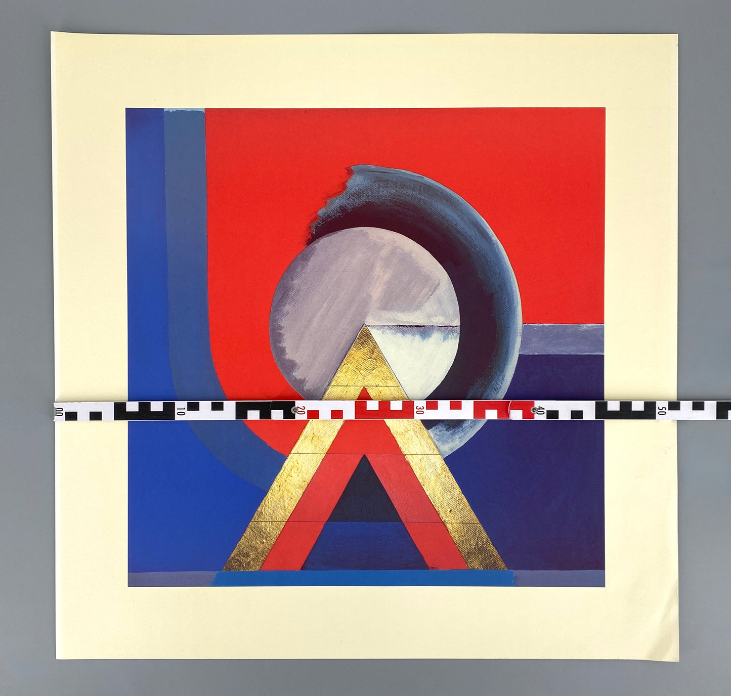 Postmoderner Offsetdruck "Dynamische Bewegung" von Otto Herbert Hajek (1927–2005)