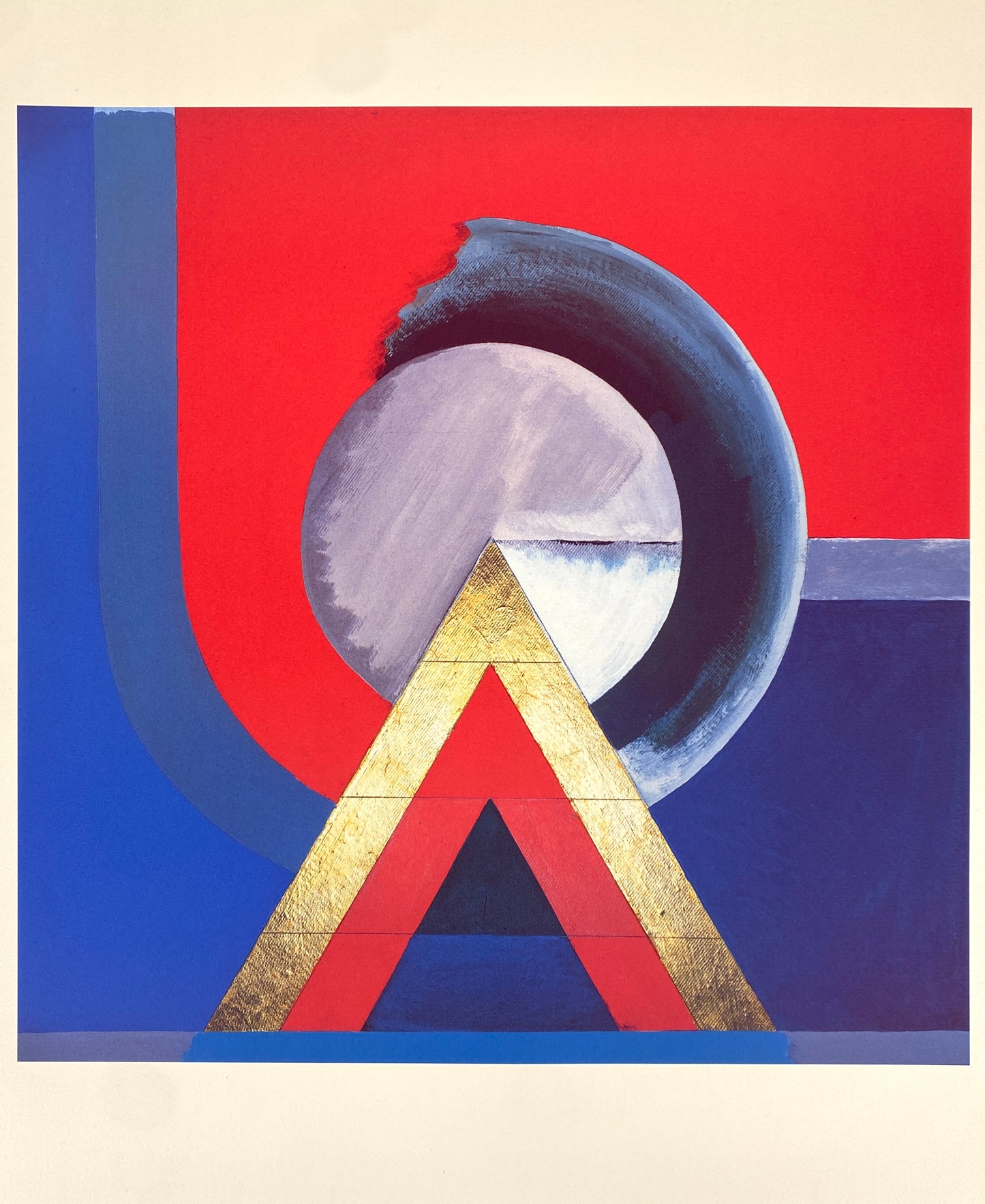 Postmoderner Offsetdruck "Dynamische Bewegung" von Otto Herbert Hajek (1927–2005)