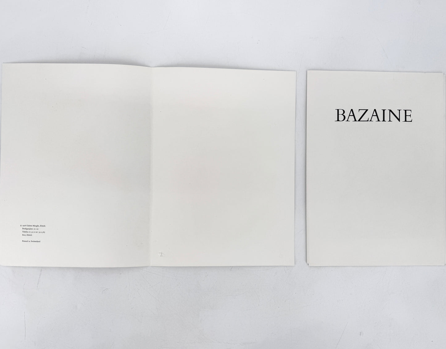 Bazaine, Galerie Maeght Zürich 1976. Ausstellungskatalog, Litographie