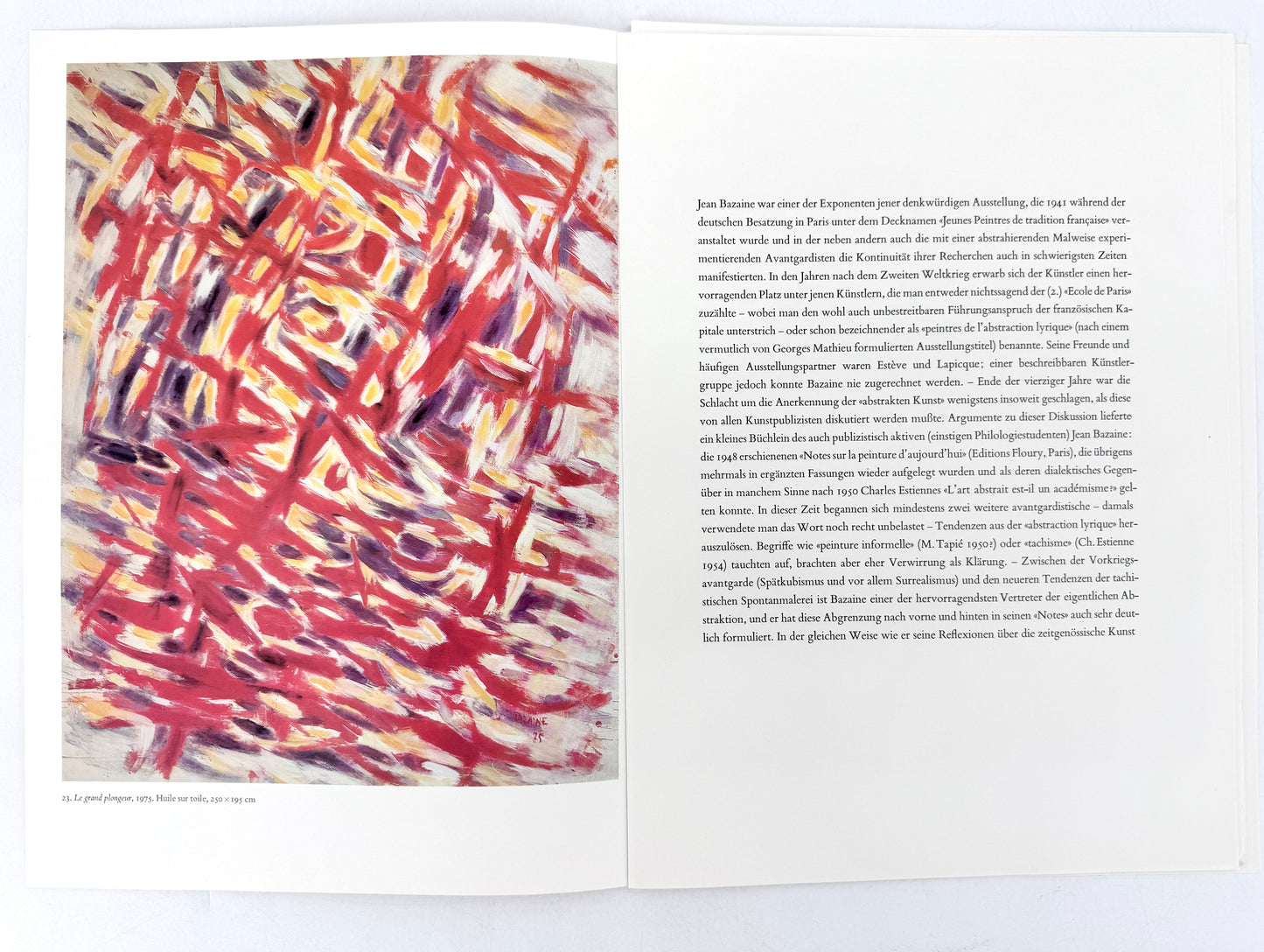 Bazaine, Galerie Maeght Zürich 1976. Ausstellungskatalog, Litographie