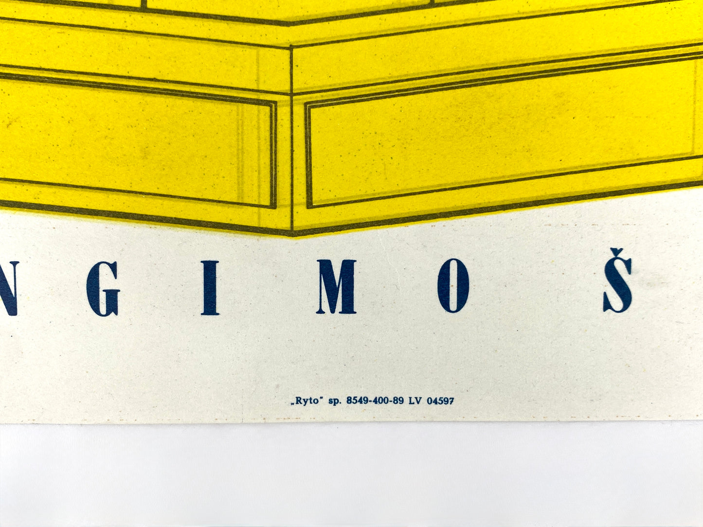 Veranstaltungsplakat aus Klaipeda (Litauen) für Dramatheater Klaipeda, Gertrud Kelletat zugeschrieben