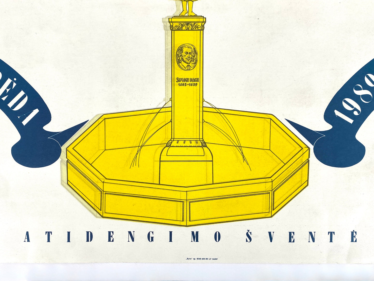 Veranstaltungsplakat aus Klaipeda (Litauen) für Dramatheater Klaipeda, Gertrud Kelletat zugeschrieben