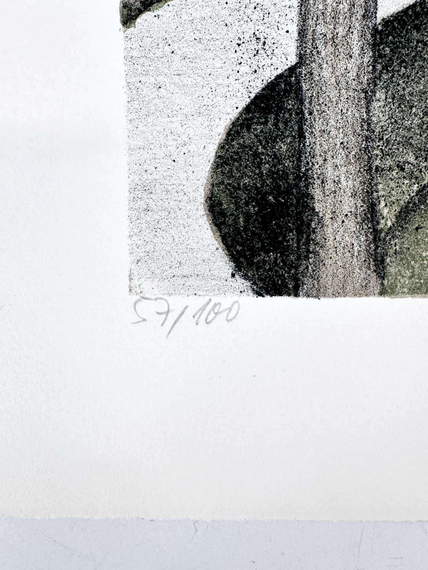 Litografie, Herbert Breiter. Mediterrane Landschaft, modern