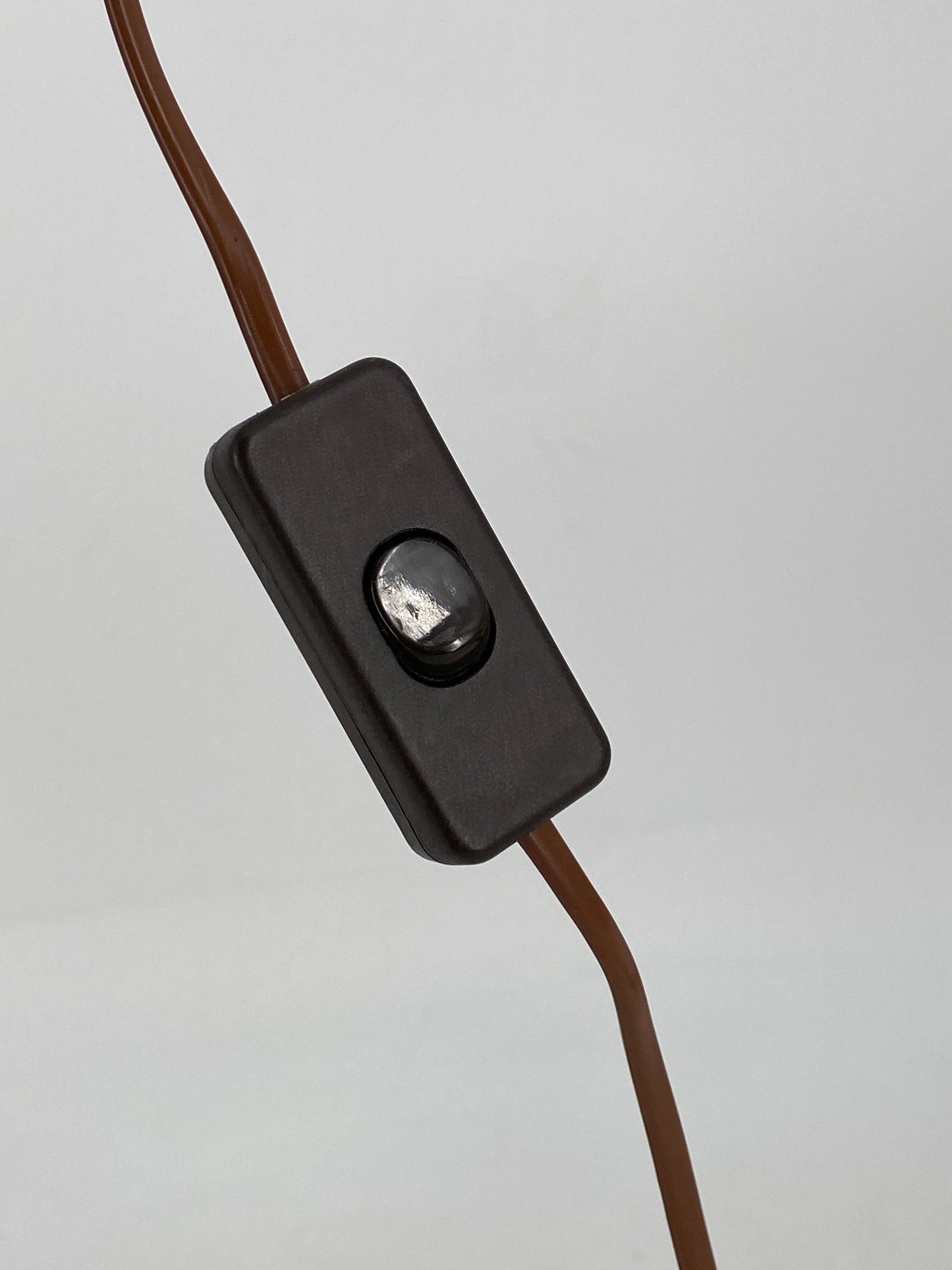 Braune Industrial Spot Klemmlampe von Brilliant Leuchten mit Schwanenhals