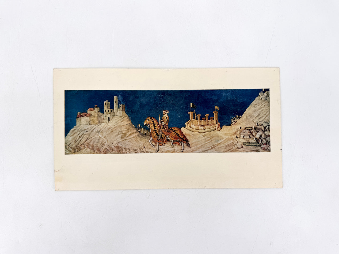 Guidoriccio da Fogliano bei der Belagerung von Montemassi. Fotocromo, Instituto Italiano