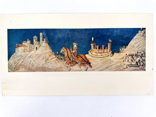 Guidoriccio da Fogliano bei der Belagerung von Montemassi. Fotocromo, Instituto Italiano