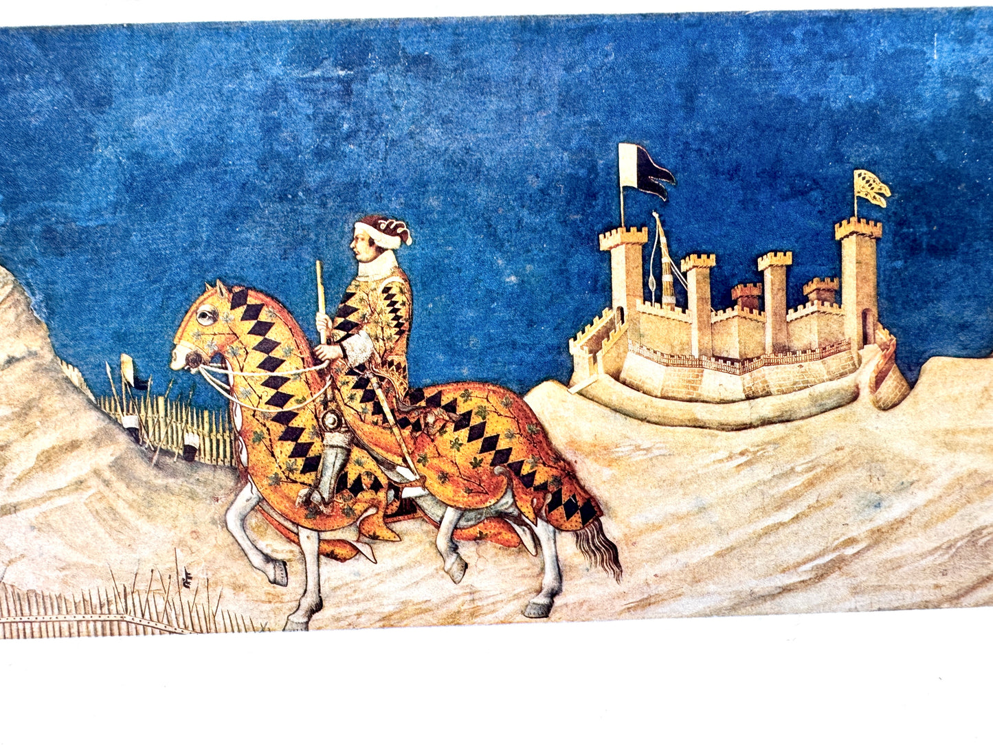 Guidoriccio da Fogliano bei der Belagerung von Montemassi. Fotocromo, Instituto Italiano
