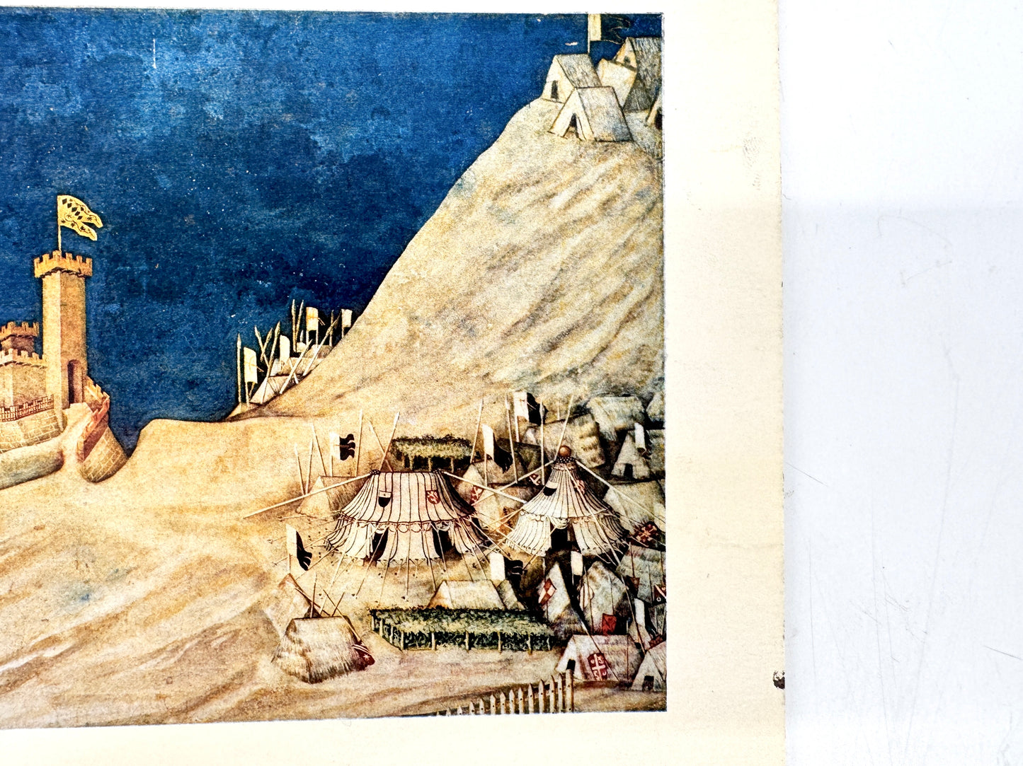Guidoriccio da Fogliano bei der Belagerung von Montemassi. Fotocromo, Instituto Italiano