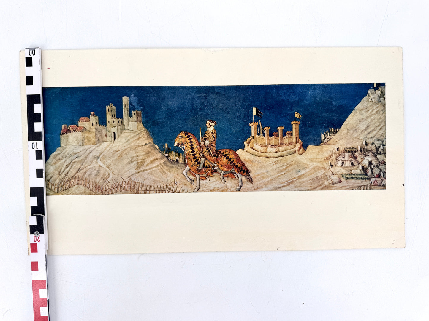 Guidoriccio da Fogliano bei der Belagerung von Montemassi. Fotocromo, Instituto Italiano