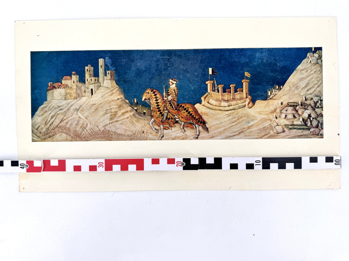 Guidoriccio da Fogliano bei der Belagerung von Montemassi. Fotocromo, Instituto Italiano