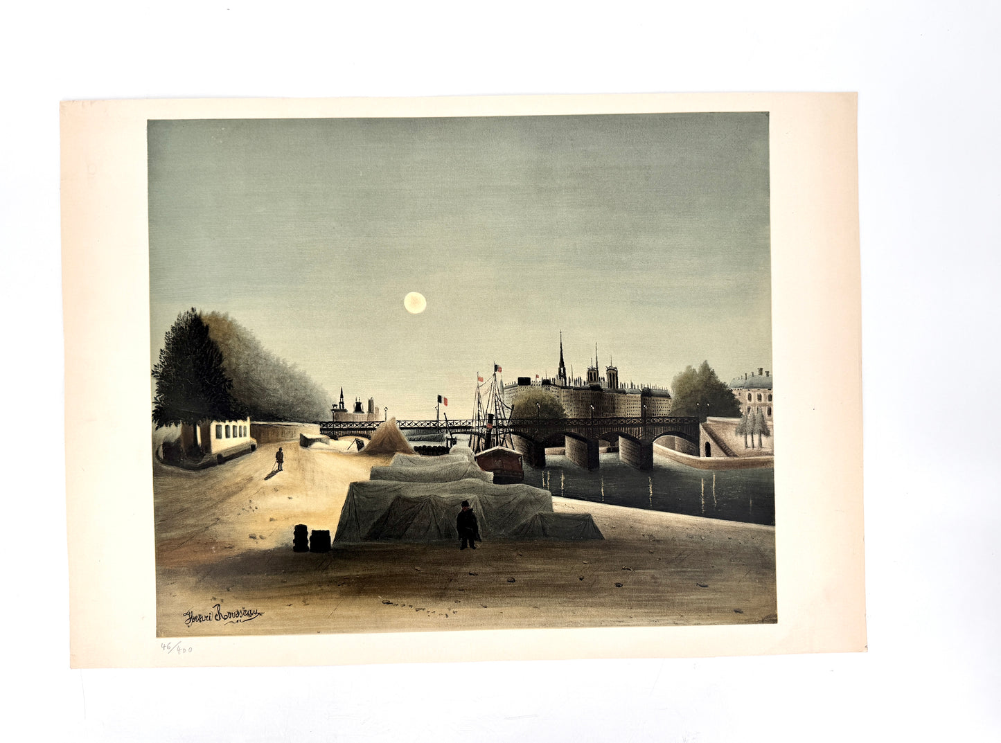 Henri Rousseau, Paris, Ile de la Cite et Notre Dame. Kunstdruck/Lithographie