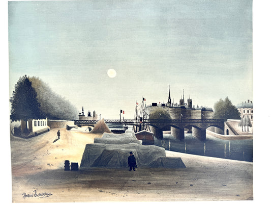 Henri Rousseau, Paris, Ile de la Cite et Notre Dame. Kunstdruck/Lithographie