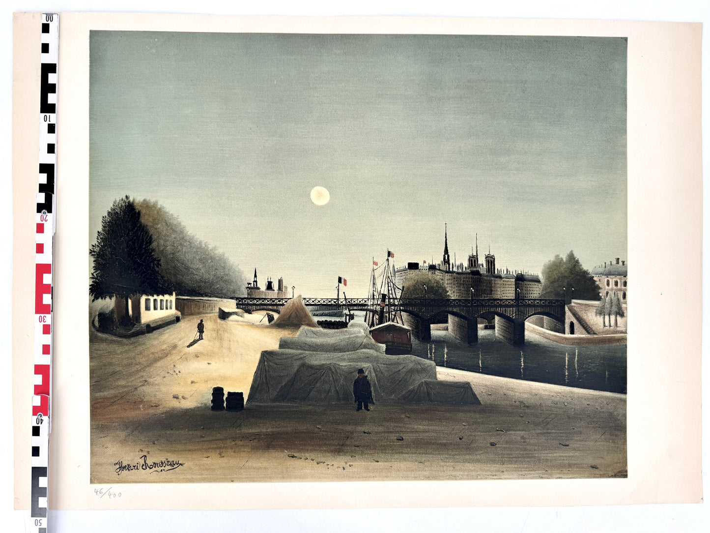 Henri Rousseau, Paris, Ile de la Cite et Notre Dame. Kunstdruck/Lithographie