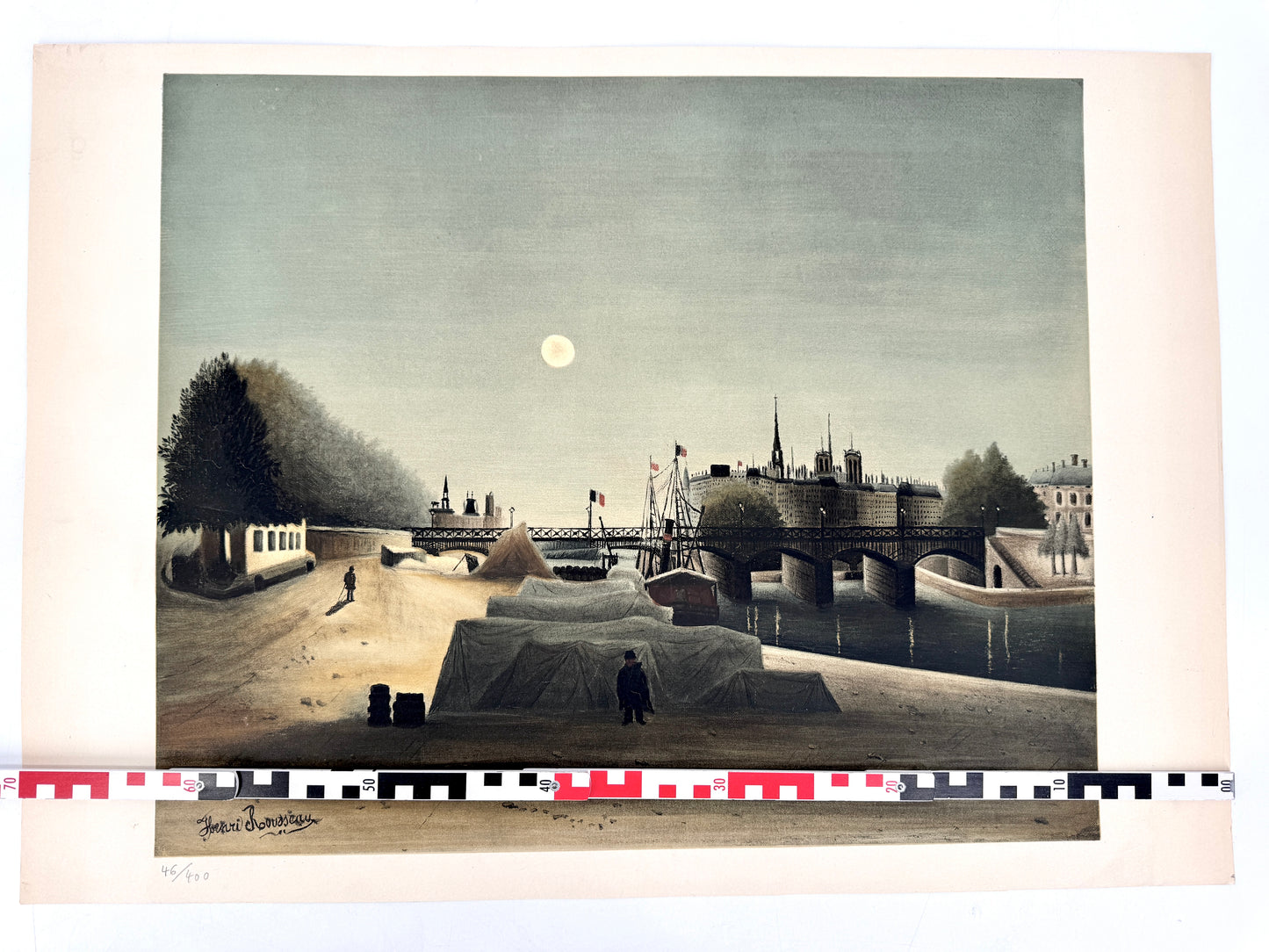 Henri Rousseau, Paris, Ile de la Cite et Notre Dame. Kunstdruck/Lithographie