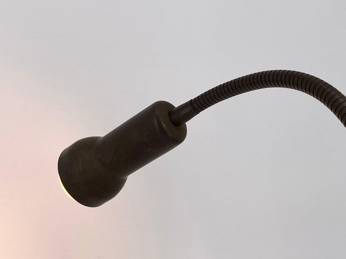 Braune Spot Klemmlampe, 80er