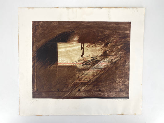 Lithographie von Karl Fred Dahmen, 1976