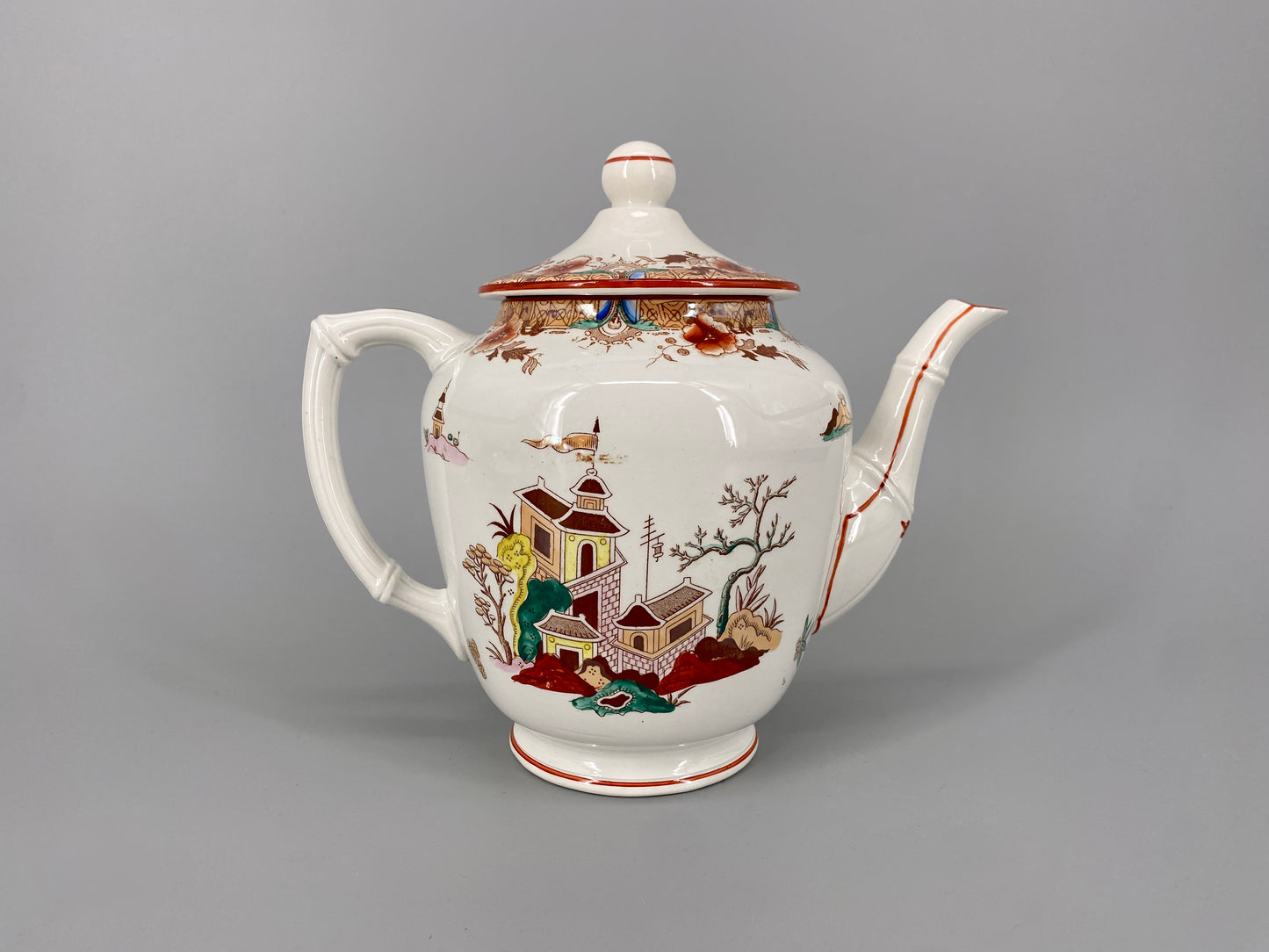 Porzellan-Teeservice "Kyoto" von Sarreguemines, Frankreich, spätes 19. Jh.