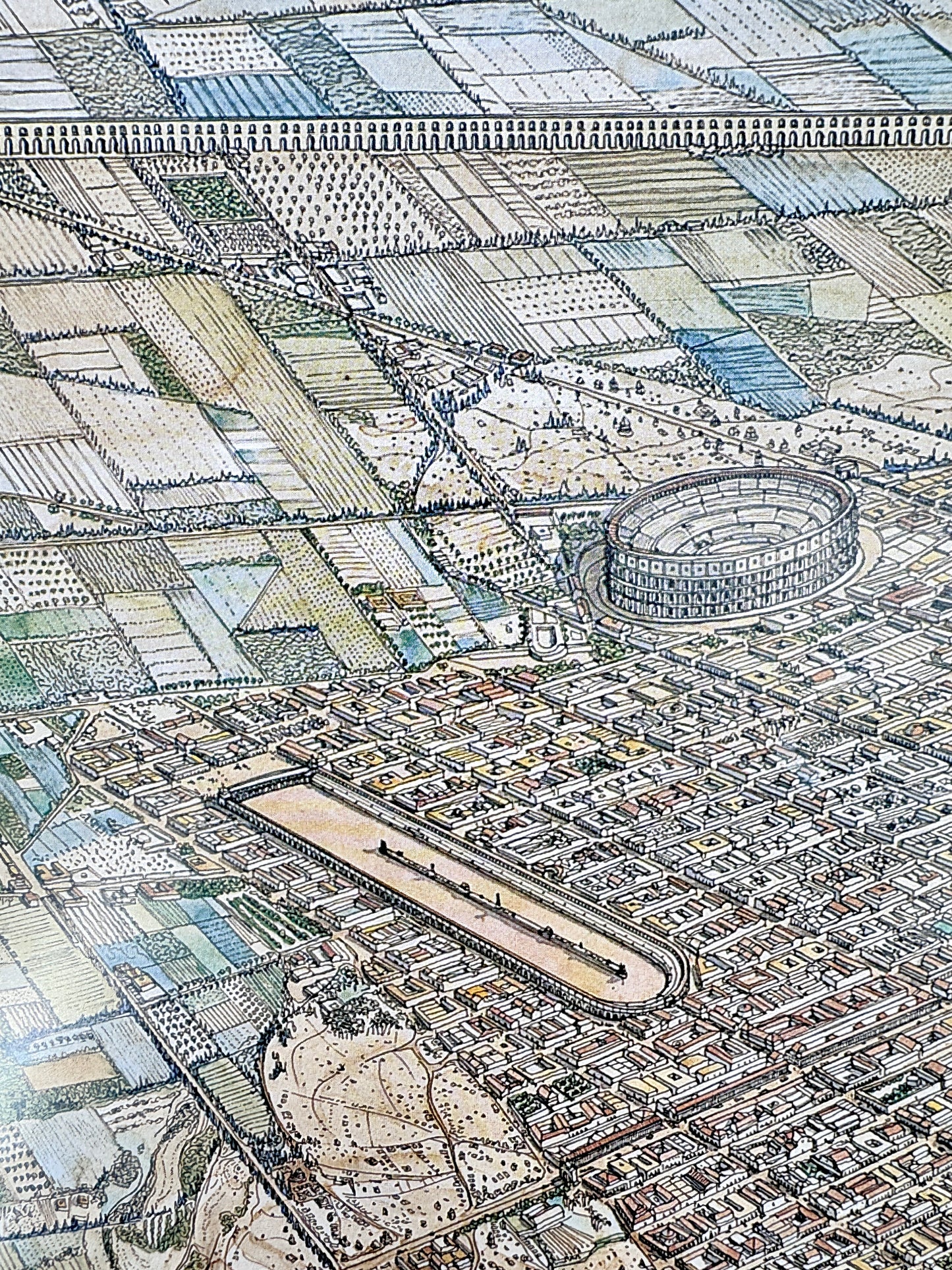 Karte, Restitution du site de Carthago a l'epoque Romaine