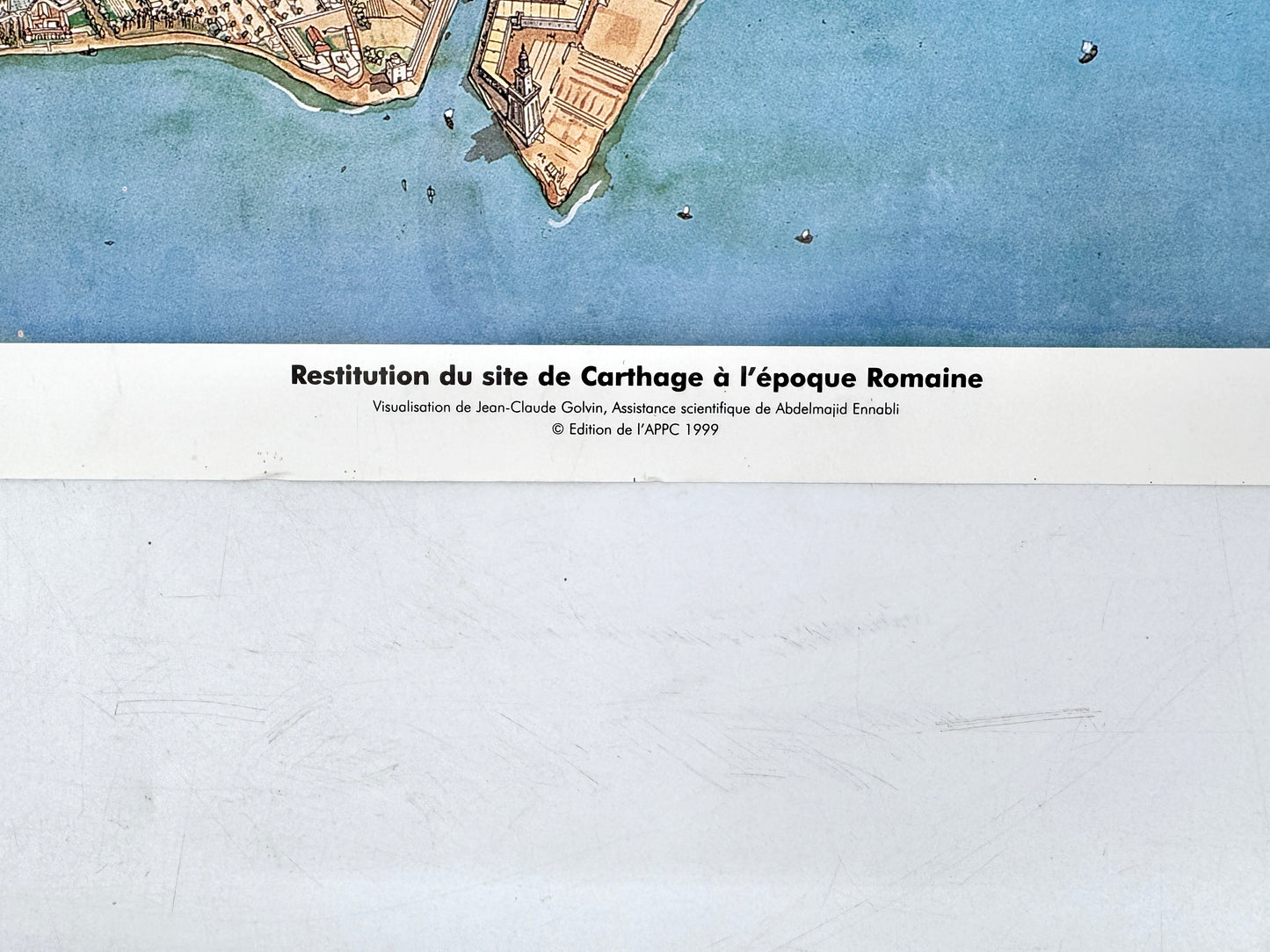 Karte, Restitution du site de Carthago a l'epoque Romaine