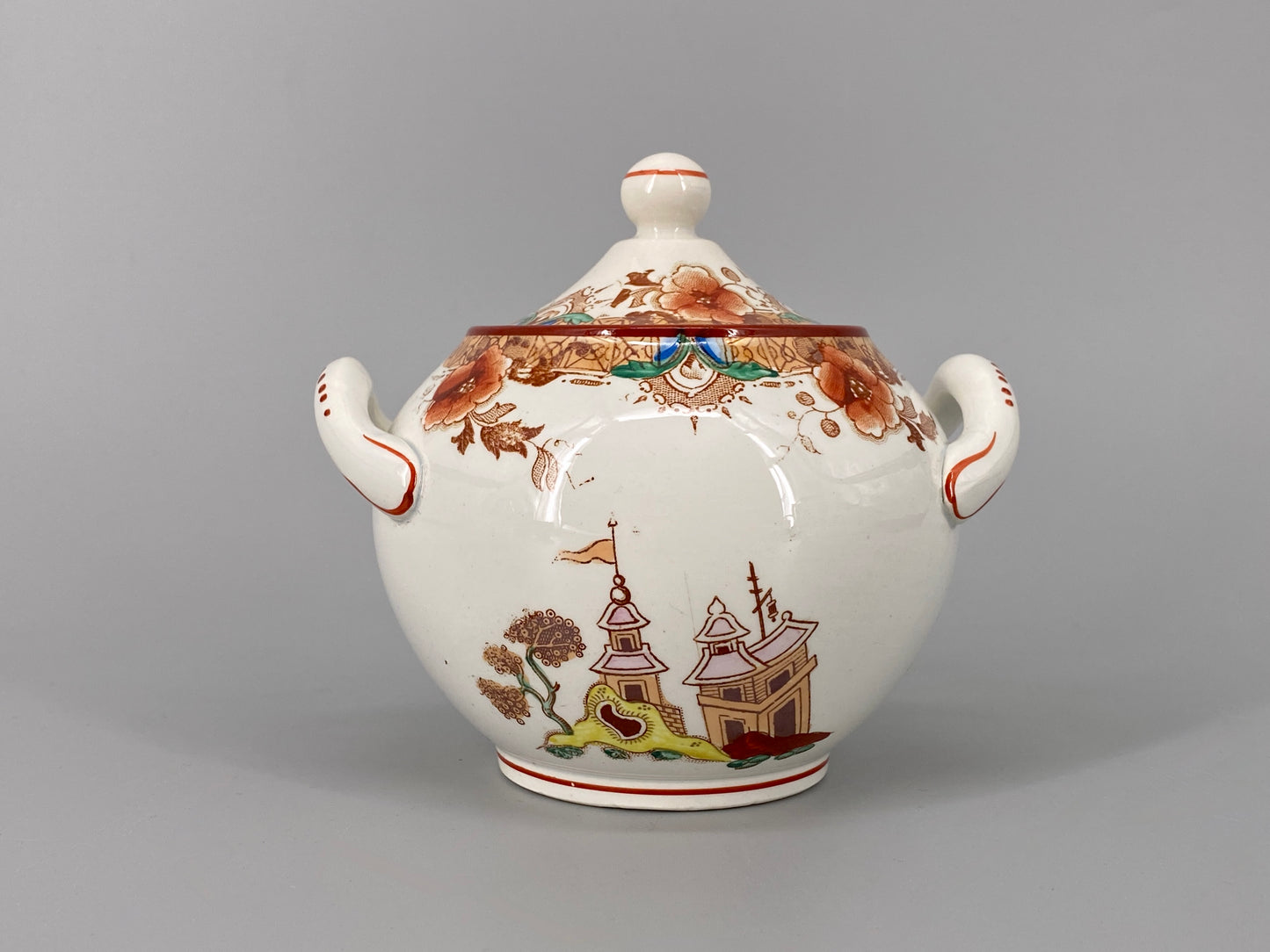 Porzellan-Teeservice "Kyoto" von Sarreguemines, Frankreich, spätes 19. Jh.