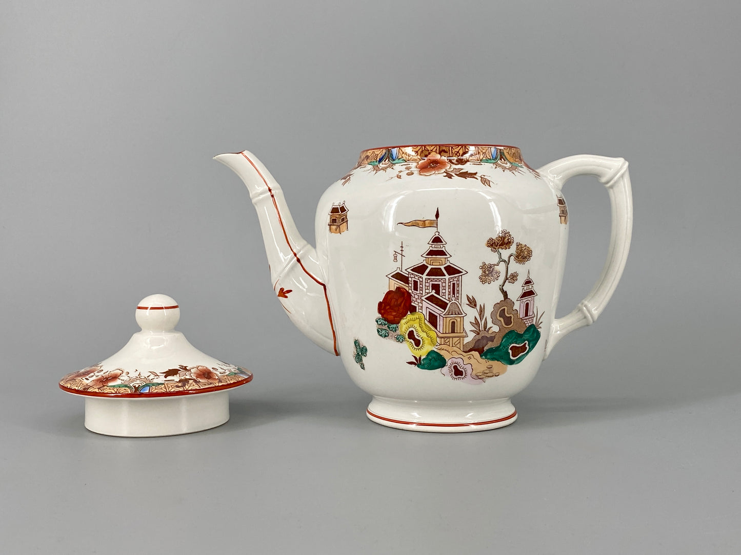 Porzellan-Teeservice "Kyoto" von Sarreguemines, Frankreich, spätes 19. Jh.