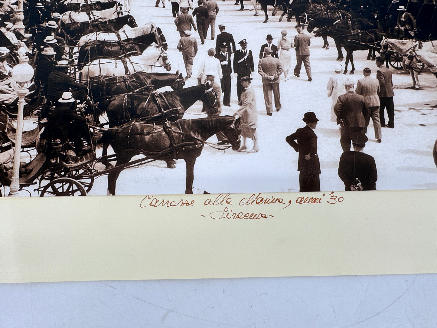 Carozze alla Marina, anni’ 30. Siricusa. Historische Fotografie, Sizilien