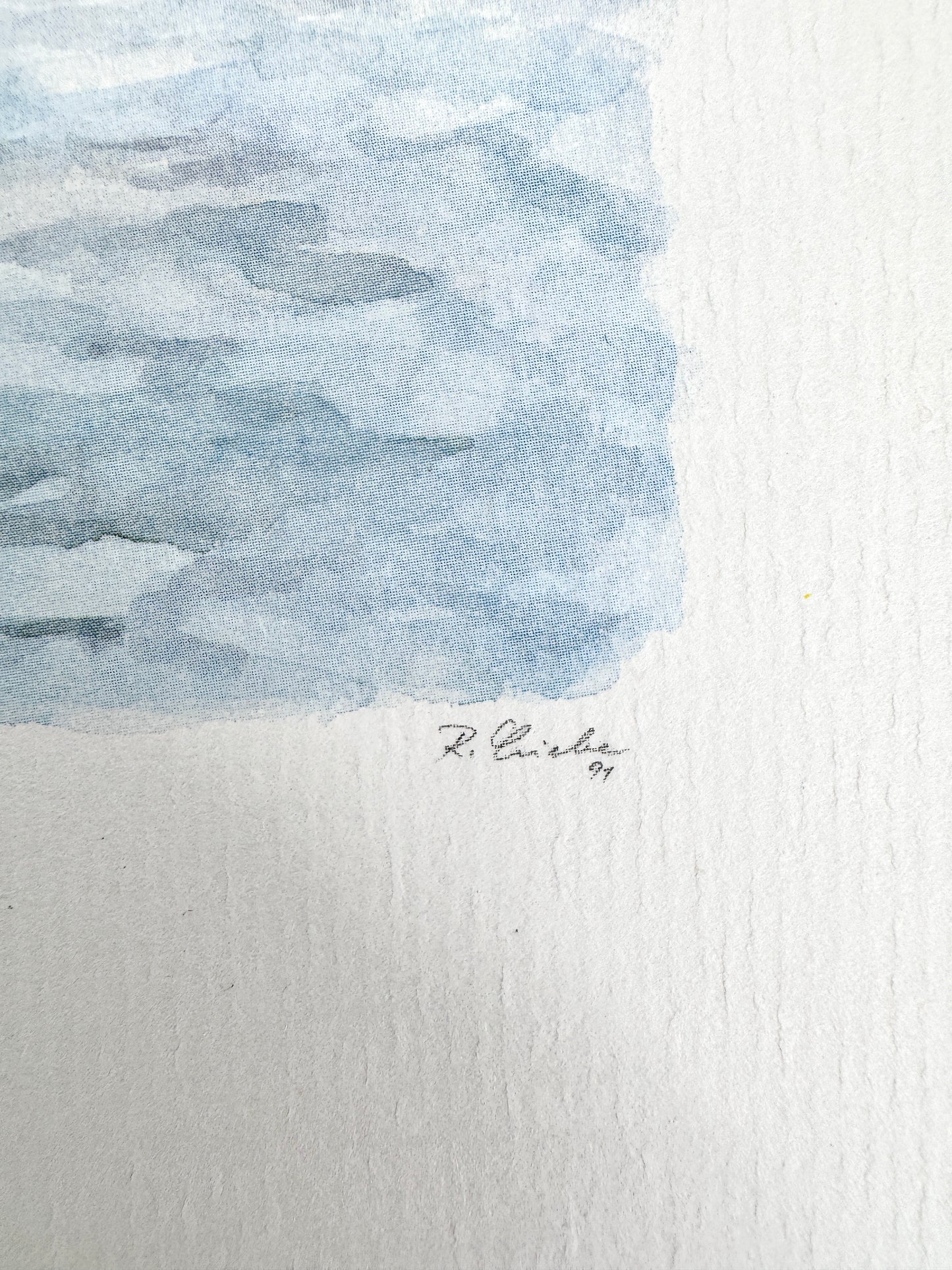 Stadtansicht Dresden, Offset/Aquarell
