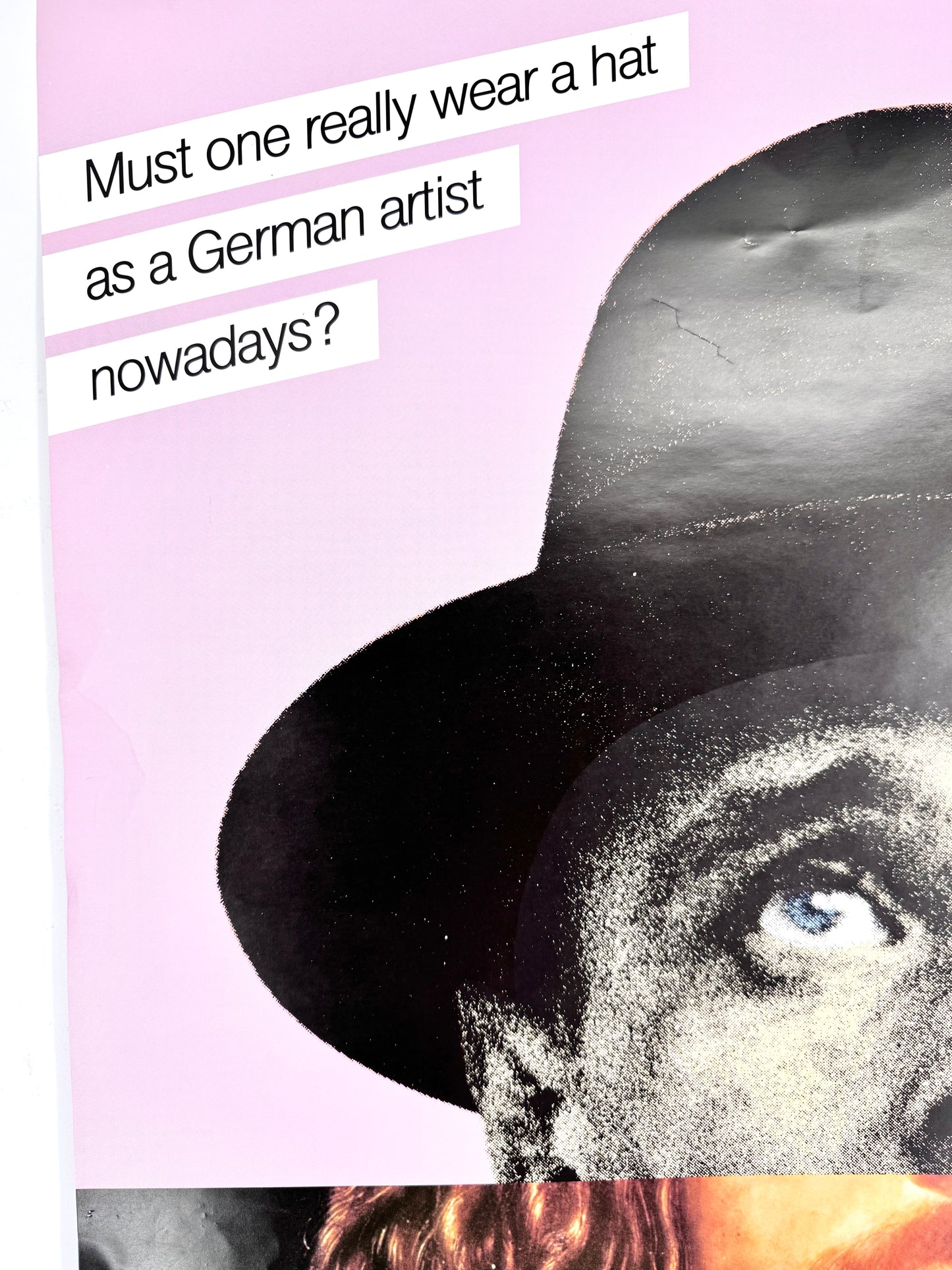 Poster, Inter Nationes Bonn. Beuys/Dürer. Must onre really wear a hat as a German artist nowadys?