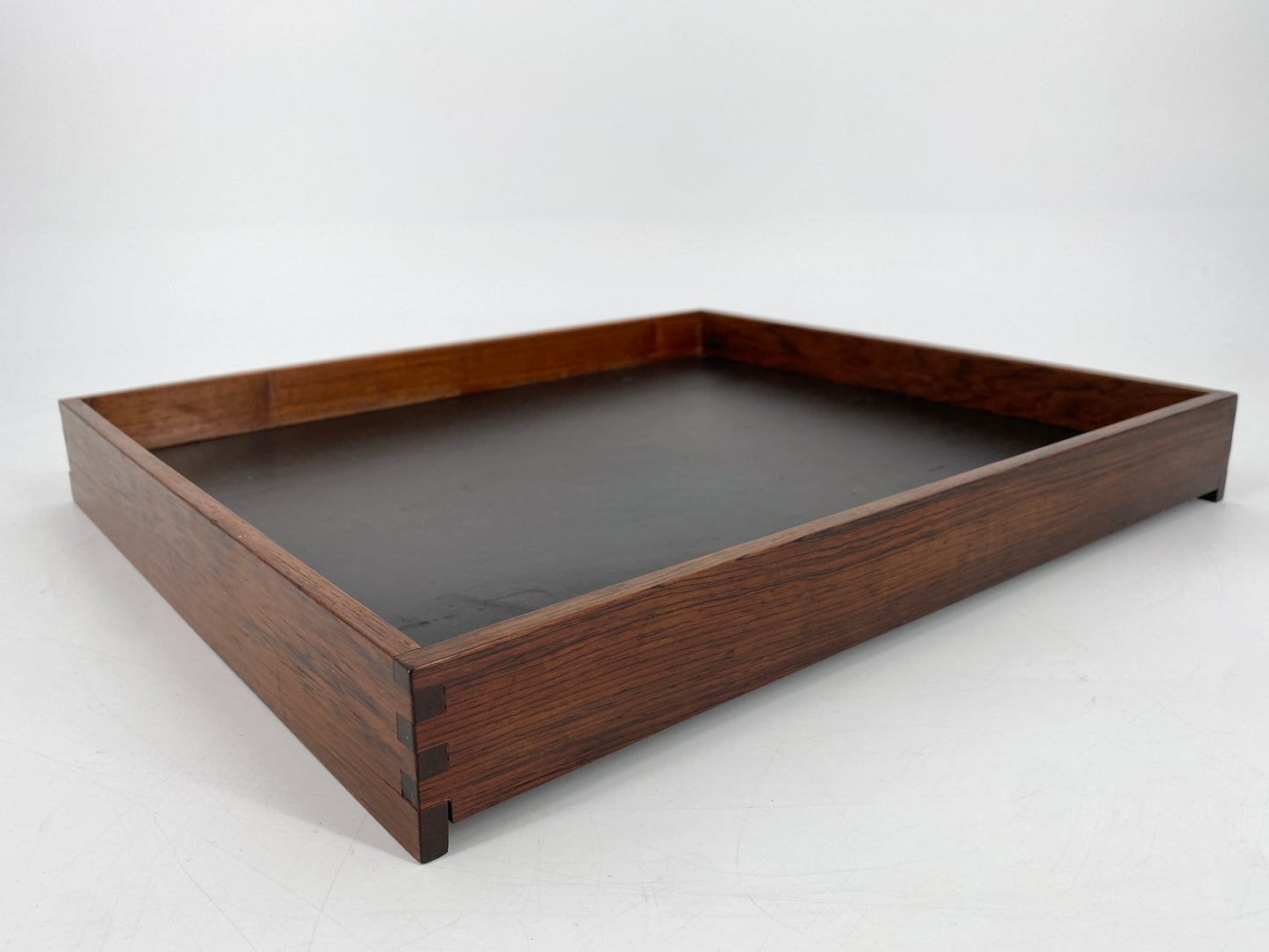 Mid Century Design Tablett/ Ablage aus Palisanderholz, um 1950