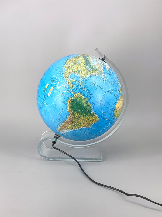 beleuchteter Globus Consulate von Scanglobe, 30 cm Durchmesser