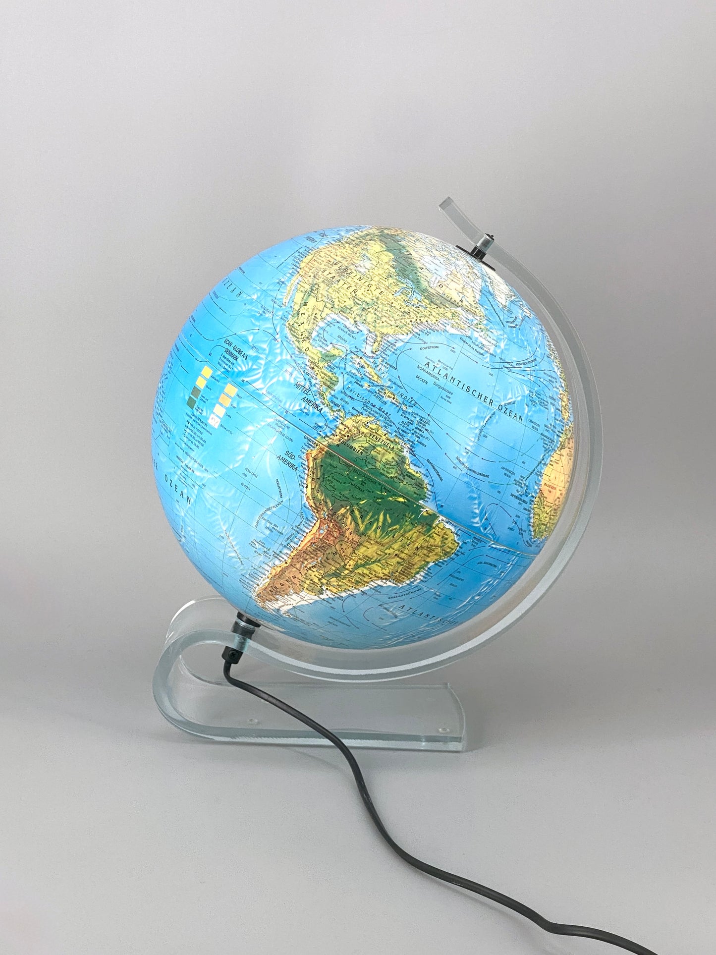 beleuchteter Globus Consulate von Scanglobe, 30 cm Durchmesser