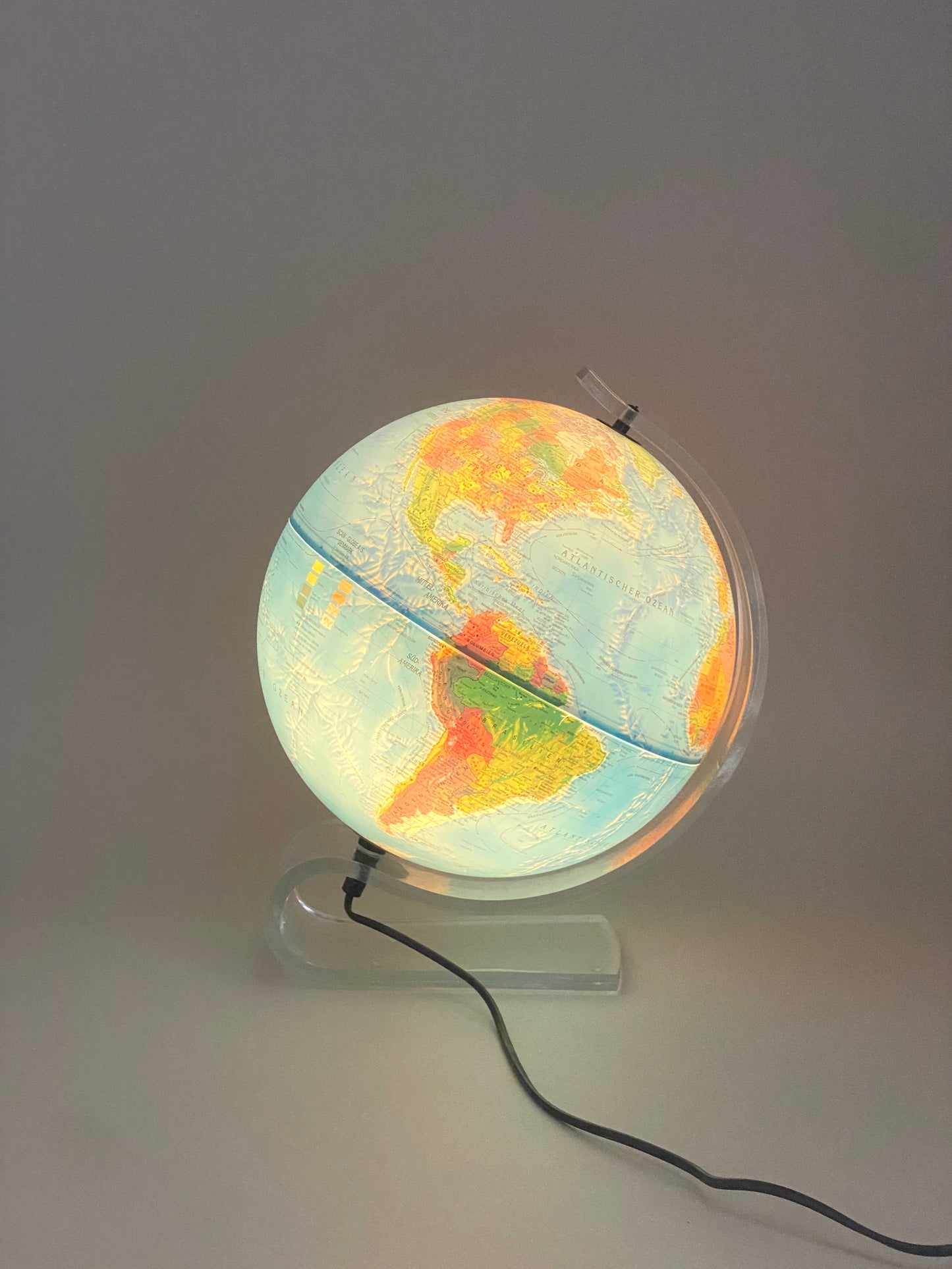 beleuchteter Globus Consulate von Scanglobe, 30 cm Durchmesser