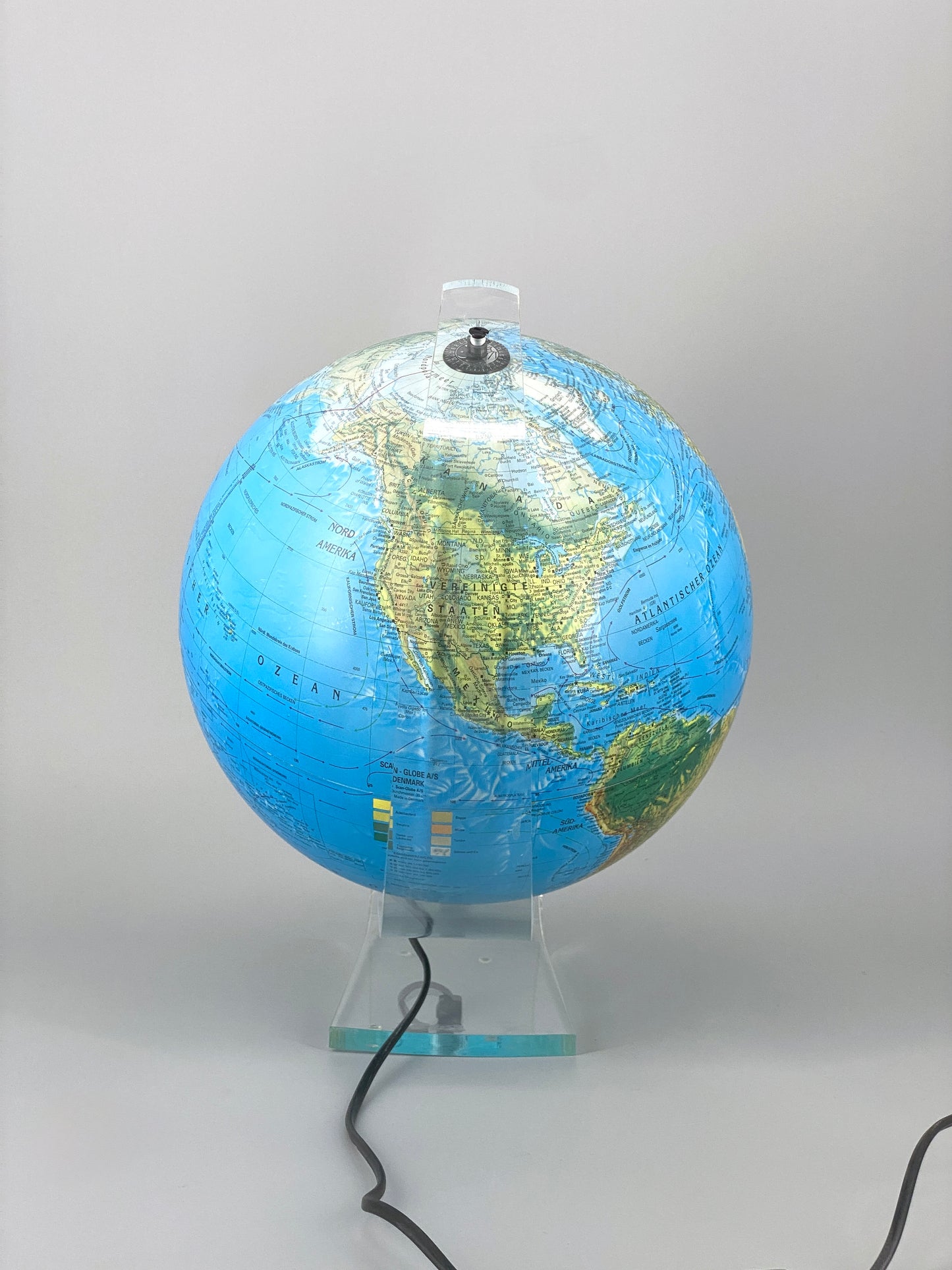 beleuchteter Globus Consulate von Scanglobe, 30 cm Durchmesser