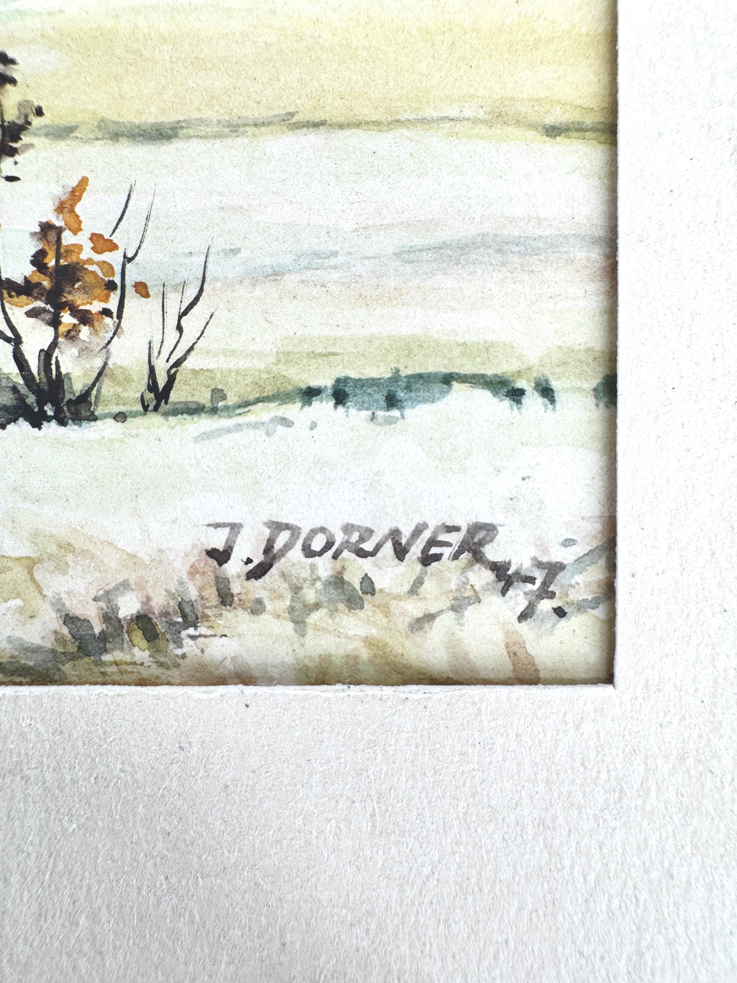 Herbst im Allgäu - Aquarell, Josef Dorner